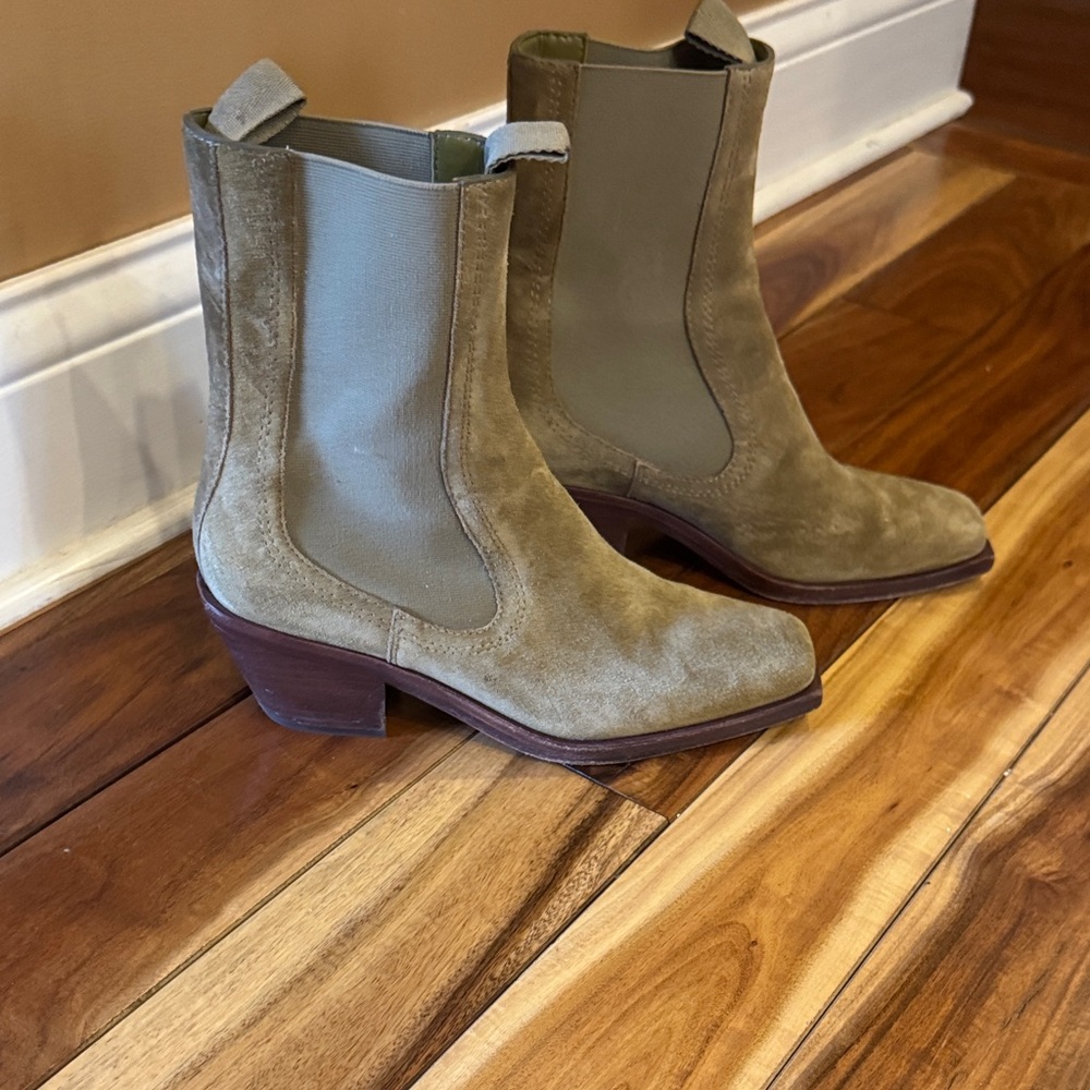 Loeffler Randall Olive Heeled Boots